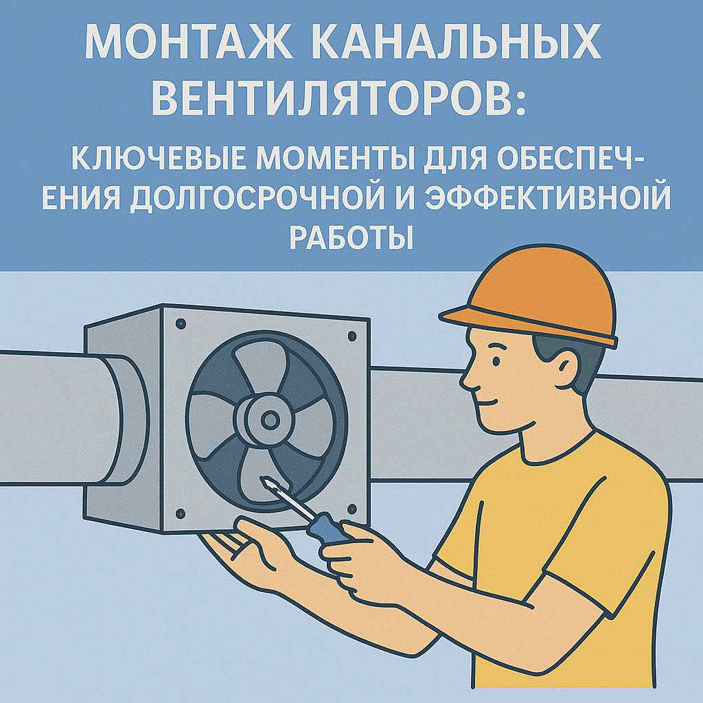 Монтаж канальных вентиляторов: ключевые моменты для обеспечения долгосрочной и эффективной работы Монтаж канальных вентиляторов: ключевые моменты для обеспечения долгосрочной и эффективной работы